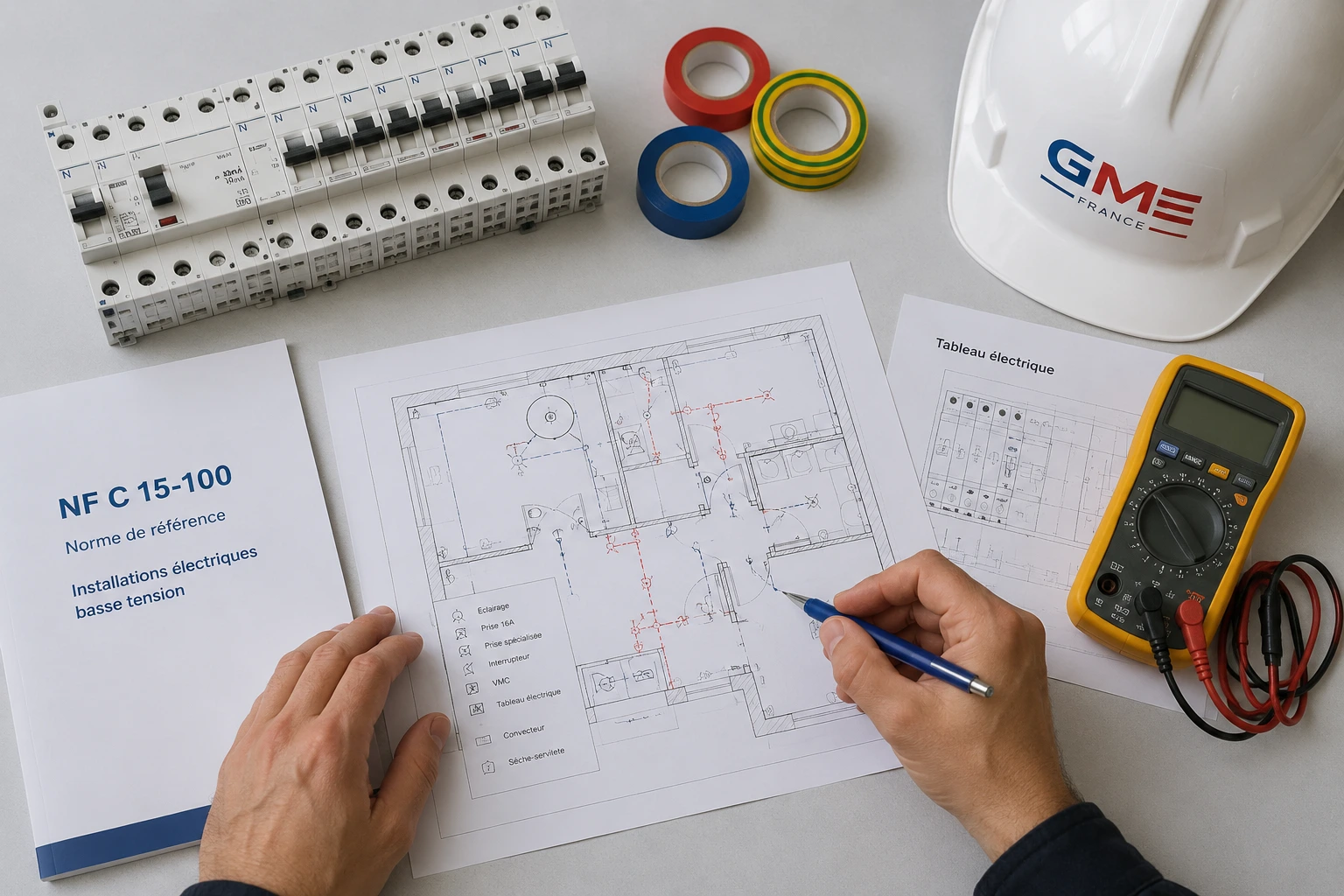 Normes électriques habitation, expertise technique mise aux normes GME France