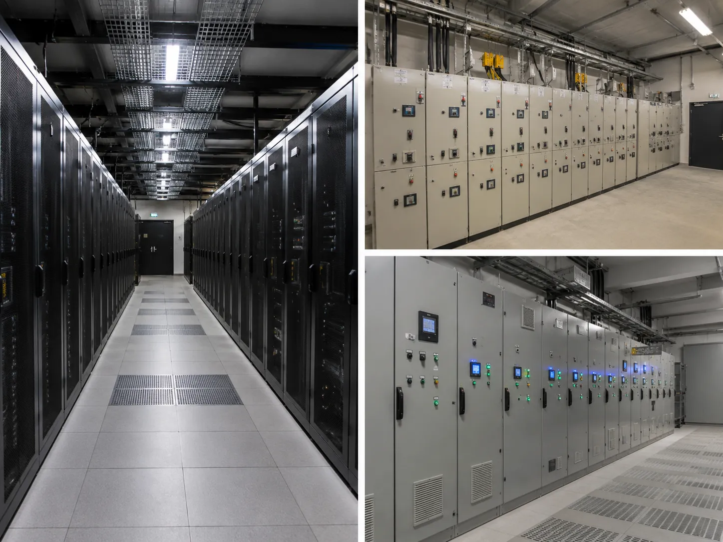 Salle technique data center, distribution électrique redondante, GME France