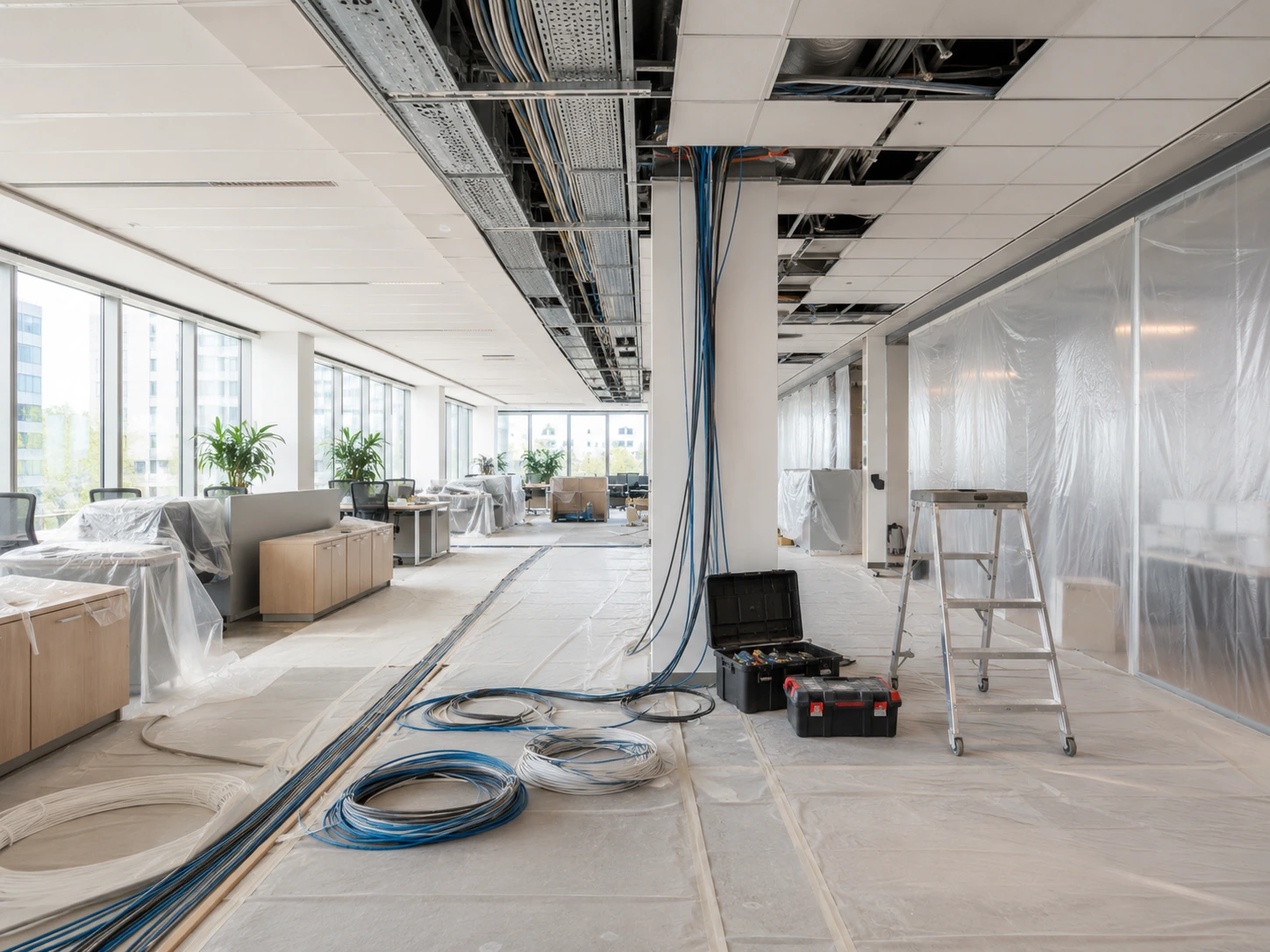 Rénovation et installations électriques neuves en tertiaire GME France